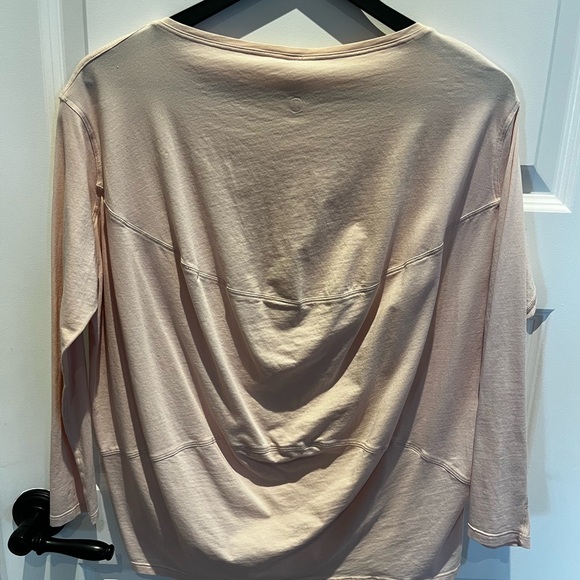 lululemon athletica Women's Long Sleeve Top - Light Pink - Picture 3 of 3